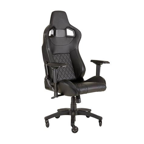 Corsair T Race Gaming Chair Black Black Cf Ww Mwave