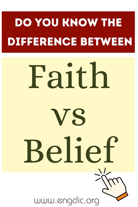 Faith Vs Belief What S The Difference EngDic