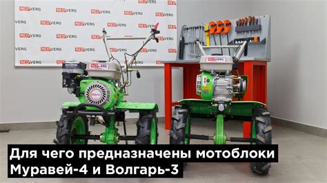 Различия мотоблоков Муравей-4 и Волгарь-3 - YouTube