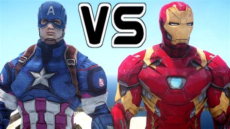 CAPTAIN AMERICA VS IRON MAN EPIC SUPERHEROES BATTLE YouTube