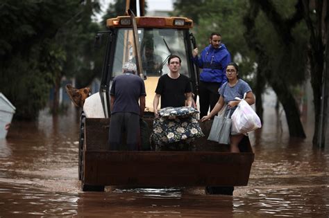 Floods In Southern Brazil Force From Homes