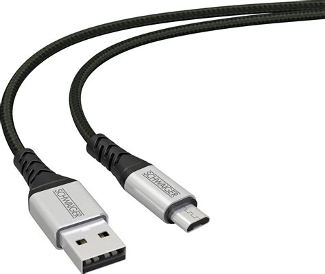 Schwaiger Sync Und Ladekabel Unzerst Rbar Micro Usb Zu Usb A M