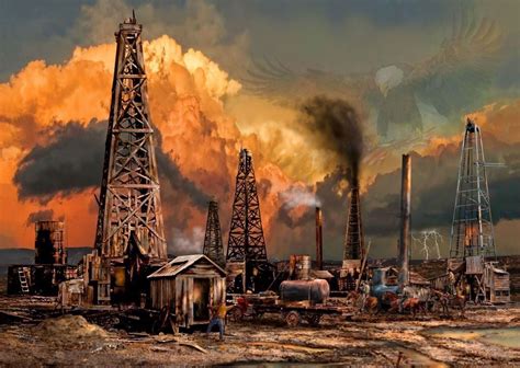 OIL & GAS FINE ART - OILFIELD LIFE | Oilfield, Oilfield life, Fields ...