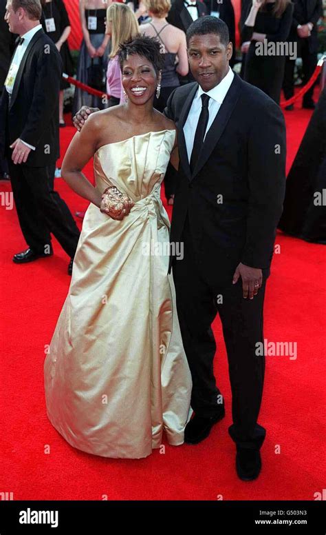 Denzel Washington With Wife Hi Res Stock Photography And Images Alamy