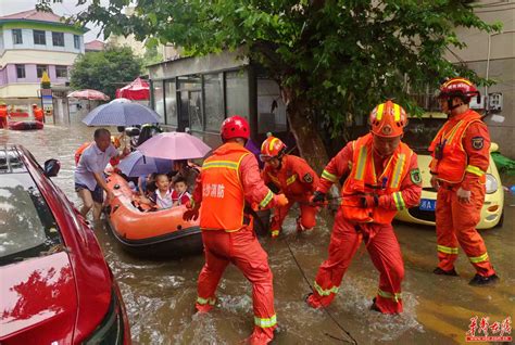 闻“汛”而动！ 湖南消防在暴雨洪水中筑牢“橙色堤坝” 今日关注 湖南在线 华声在线