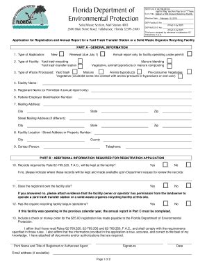 Fillable Online Dep State Fl Application For Registration And Annual