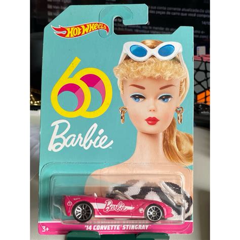 Hot Wheels 14 Corvette Stingray Barbie 60 Anos Shopee Brasil