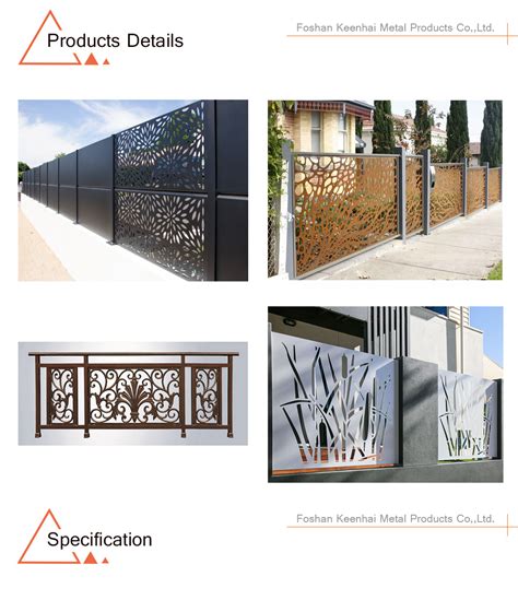 China Laser Cut Perforated Carving Aluminum Fence Panel China Fence