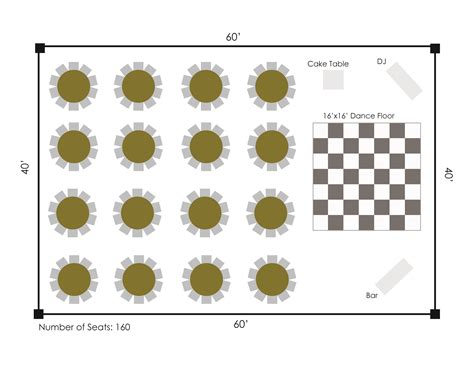 Wedding reception floor plan tent DJ - Your Wedding At Home