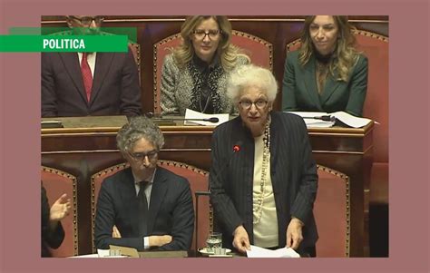 Il Discorso Di Liliana Segre Per La Ricostituzione Della Commissione