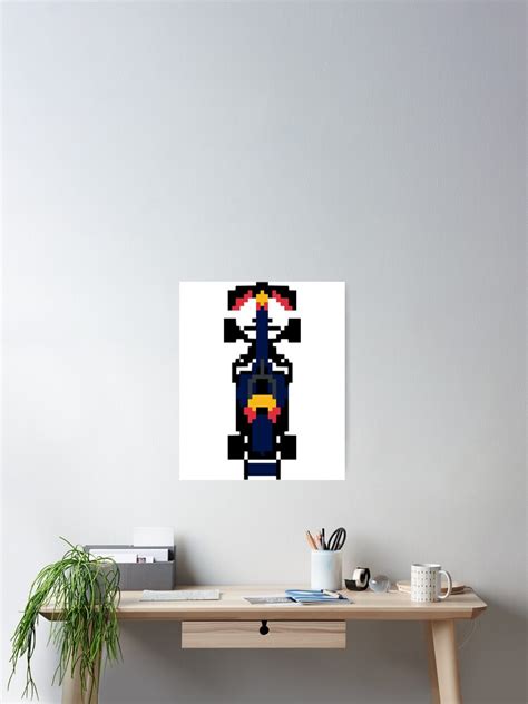 RedBull F1 Car Pixel Art Poster For Sale By AmeliaSandra Redbubble