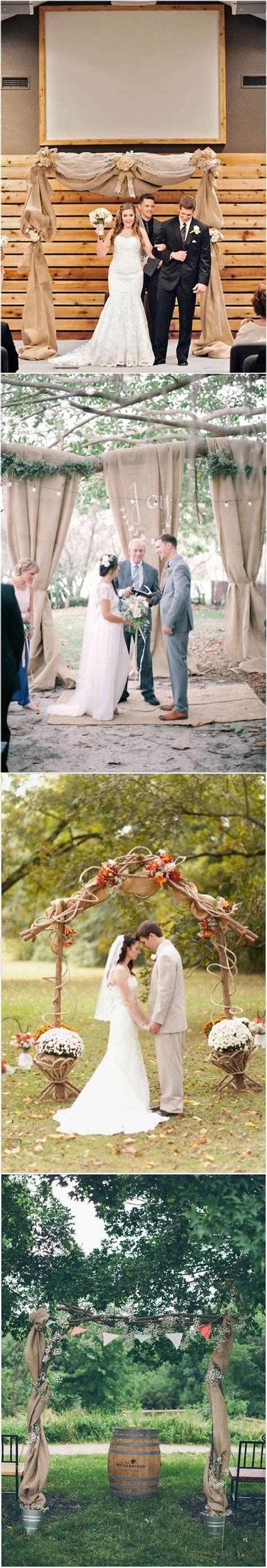 Top 20 Rustic Burlap Wedding Arches And Backdrop Ideas Beach Wedding Arch Rustic Beach Wedding