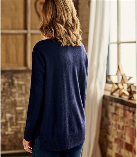 Navy Luxurious Cashmere Boat Neck Jumper WoolOvers UK