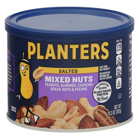 Planters Mixed Nuts With Less Than 50 Peanuts Shop Nuts Seeds At H E B