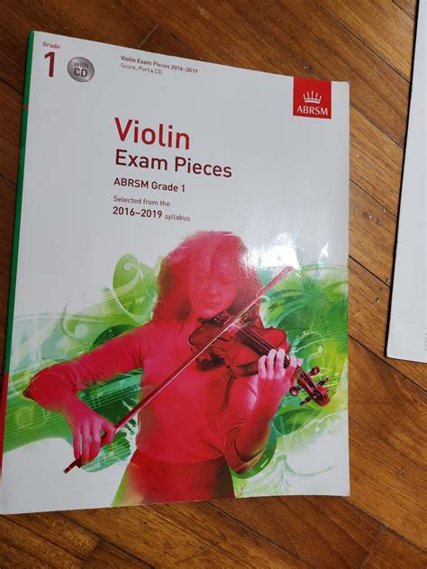 Violin Exam Pieces Abrsm Grade 1 Hobbies And Toys Music And Media Music