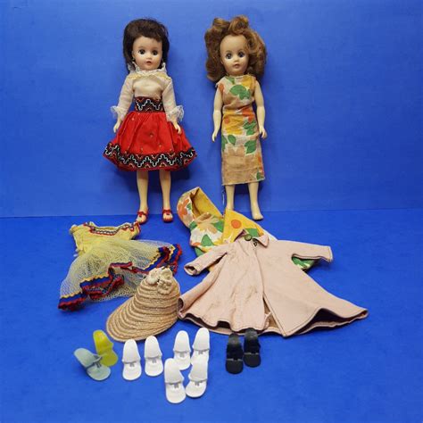 Miss Nancy Ann Doll Lot 2 Dolls Clothes Accessories Vogue Coat Shoes Hat W Box Ebay