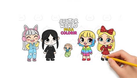 Avatar World Desenho - Avatar World Para Colorir