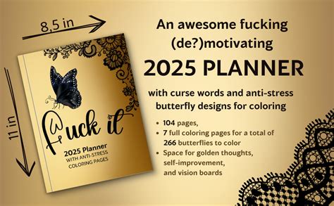 Amazon Fuck It Planner With Anti Stressed Coloring Pages Funny Calendar With Curses