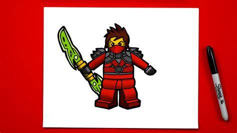 How To Draw Kai From Ninjago - Art For Kids Hub