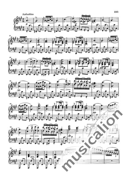 Piano Sonata No 20 In A Major D 959 Franz Peter Schubert Sheet