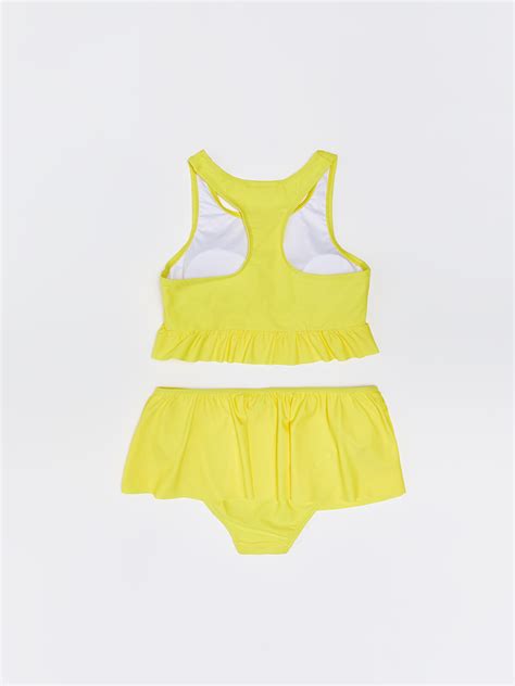 SARI Pul işlemeli Kız Çocuk Etekli Bikini S Z FVT LCW