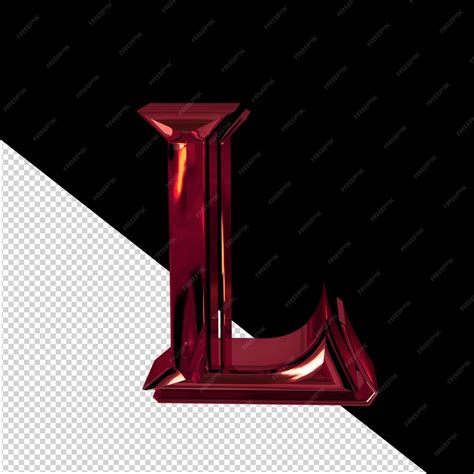 premium psd symbol   red letter