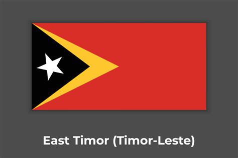 East Timor Timor Leste flag, National East Timor Timor Leste official ...