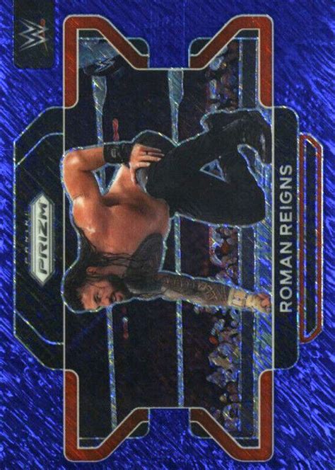 Roman Reigns Prizm Wwe Fotl Blue Shimmer Psa Price