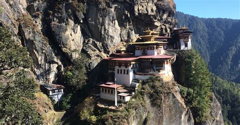 Bhutan The Trek To Tigers Nest ‘taktsang Monastery