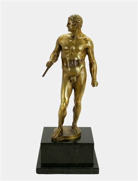 Hermann Volz Naked Warrior With Short Sword 1935 Bronze For Sale At Pamono