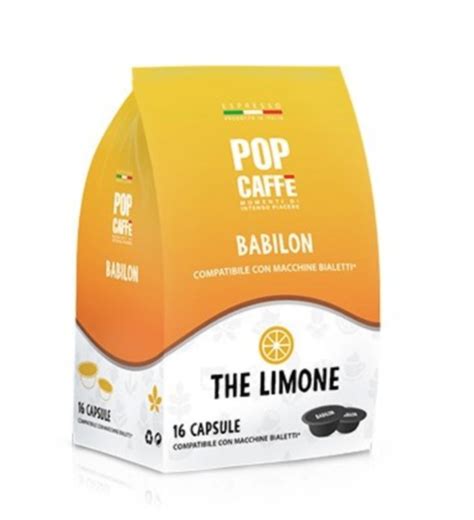 Capsule Te Limone Babilon Pop Caff Compatibili Bialetti