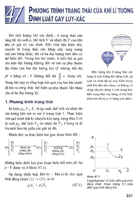 Bài Phương trình trạng thái của khí lí tưởng Định luật Gay Luy xác Downloadsachmienphi