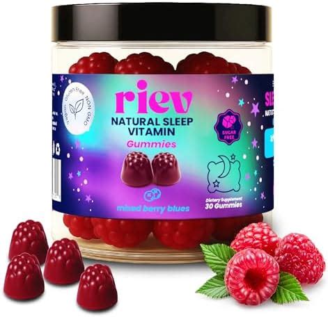 amazoncom reiv natural sleep vitamin gummies mg melatonin