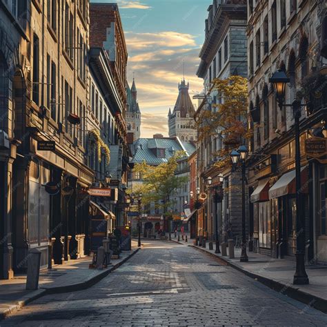 Premium Photo | Historic Architecture in Montreals Old District Clock