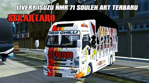 Livery Sekar Taro Red Chilli Mod Nmr 71 Souleh Art Terbaru Bussid