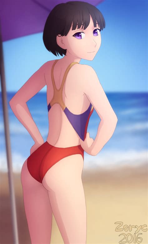 One Piece Swimsuit At The Beach By Zoryc Hentai Foundry