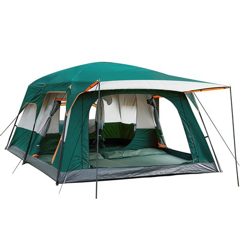 KTT Extra Large Tent 10~12 Person(B),Family Cabin Tents,2 Rooms ...