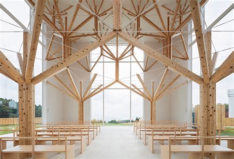 Fractal Chapel Tree Inspired Columns Branch Out To Open Up Interior