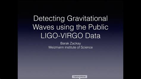 Detecting Gravitational Waves Using The Public Ligo Virgo Data Youtube