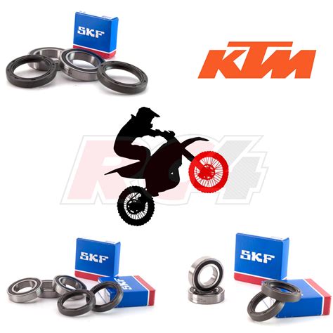 Kit Rolamentos Roda Frente Skf Para Ktm Rc4