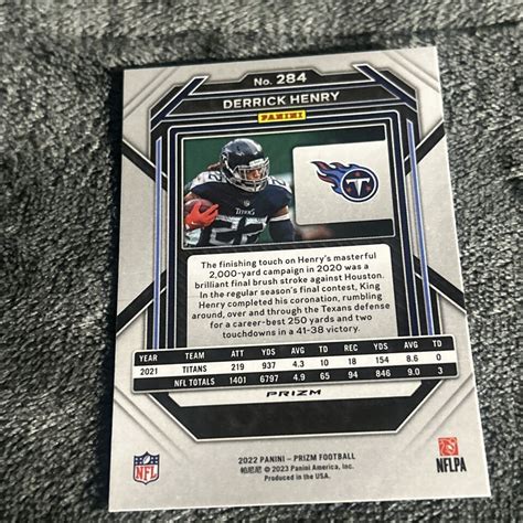 DERRICK HENRY 2022 Panini Prizm No Huddle SILVER Disco 284 Titans