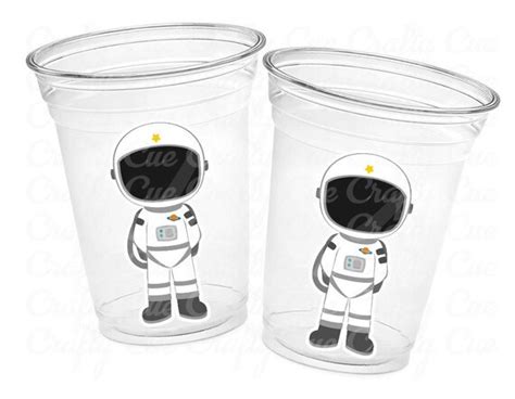 Space Party Cups Astronaut Party Cups Space Birthday Cups Outer Space Birthday Rocket Party