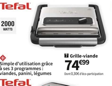 Promo Tefal Grille Viande Chez Conforama