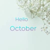 hello october instagram post Template | PosterMyWall