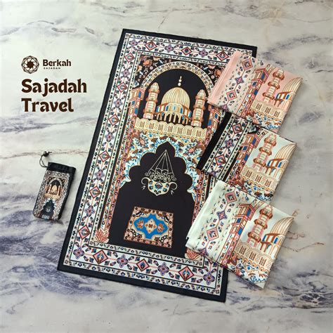 Jual Sajadah Turki Travel Free Tas Pouch Ukuran Medium Sejadah Turkey