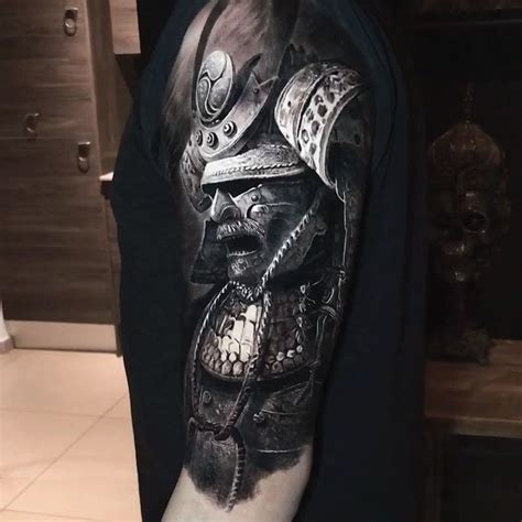 Samurai Tattoo Sleeve Samurai Warrior Tattoo Wolf Tattoo Sleeve Full