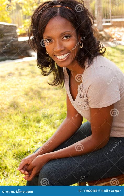 Beautiful Mature African American Woman Stock Image Image Of Morning