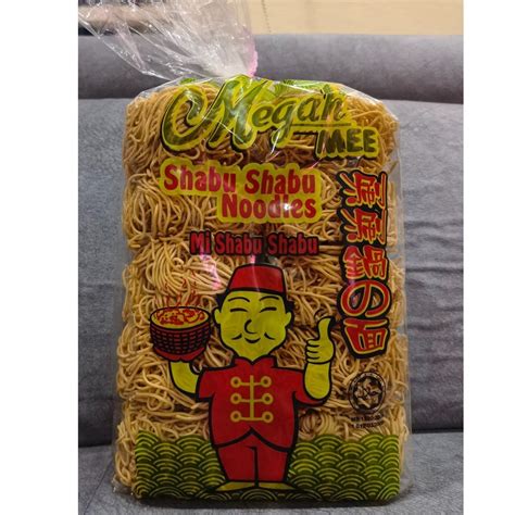 Megah Mee Shabu Shabu Noodles 涮涮鍋の面 Mi Shabu Shabu 400gm Shopee Malaysia