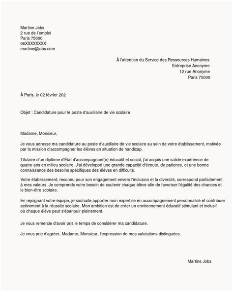 Exemple De Lettre De Motivation Atsem Petite Enfance Eu