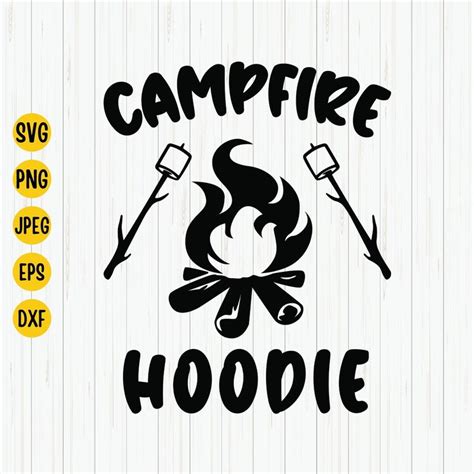 Camping Campfire Hookie Svg Cut File For Cricut And Silhouette Cutting